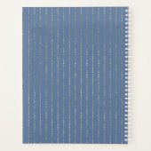 BE ORGANIZEDウェディングプランナー- Dusty Blue金ゴールド プランナー手帳 (裏面)