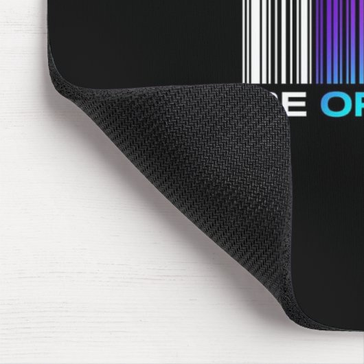 Be Original – Holographic Barcode-Inspired マウスパッド (コーナー)