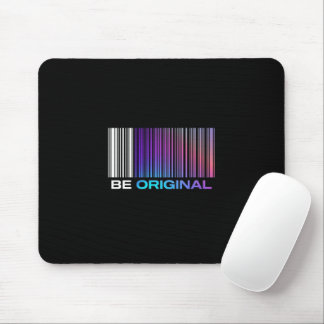 Be Original – Holographic Barcode-Inspired マウスパッド