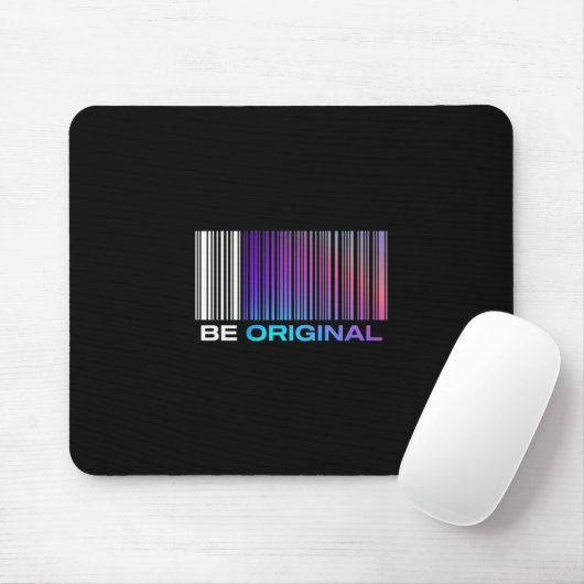 Be Original – Holographic Barcode-Inspired マウスパッド (マウス)