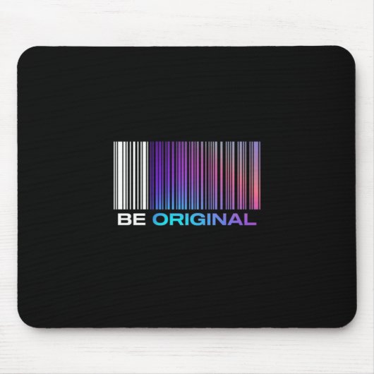 Be Original – Holographic Barcode-Inspired マウスパッド (正面)