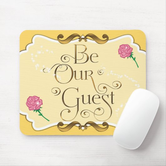 BE OURゲストイエローローズマウスパッド金ゴールド マウスパッド (マウス)