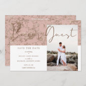 Be Ourゲストフォトカップルモダンバラ金ゴールド (正面/裏面)