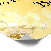 Be ourゲストプリンセスベビーシャワーウェルカムサイン ポスター (角)