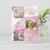 Be ourゲスト引用文フェイク大理石inピンク3枚 (スタンド正面)