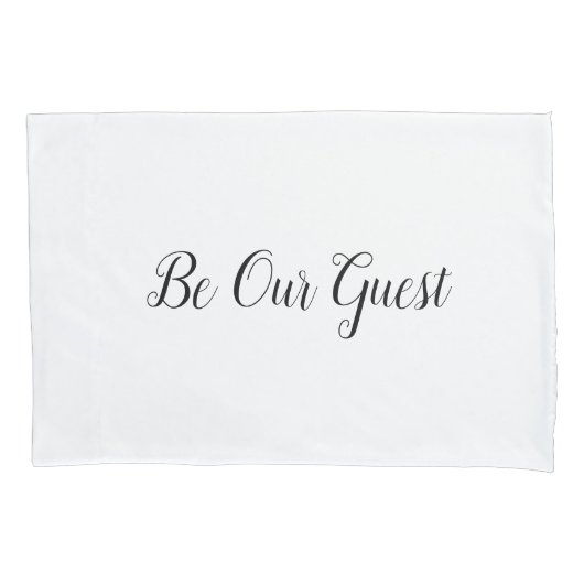 「Be Our Guest」 枕カバー (正面)