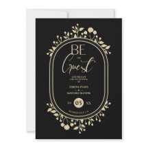 Be our Guest Black Wedding Fancy Frame Branches