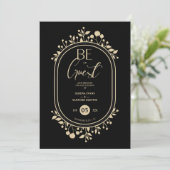 Be our Guest Black Wedding Fancy Frame Branches セーブザデート (スタンド正面)