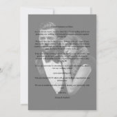 Be our Guest Black Wedding Fancy Frame Branches セーブザデート (裏面)