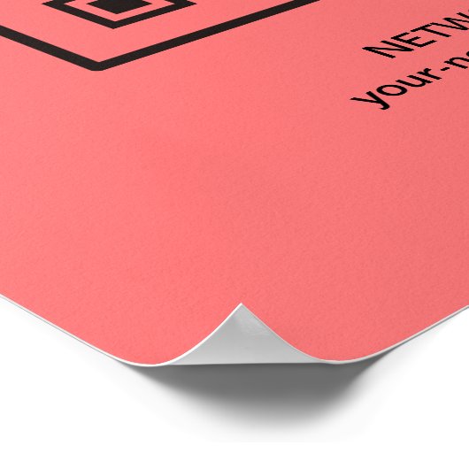 Be Our Guest l Internet QR Code Password WIFI ポスター (角)