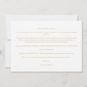 Be our Guest White Wedding Chic Floral Frame Photo セーブザデート (裏面)