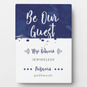 Be Our Guest - Wifiネットワークプラーク フォトプラーク (正面)