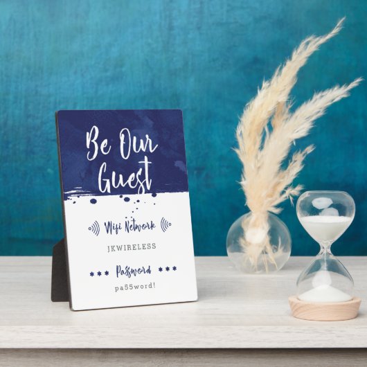 Be Our Guest - Wifiネットワークプラーク フォトプラーク (側面)