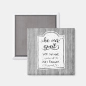 Be Our Guest Wifi情報パスワードマグネット マグネット (正面/裏面)