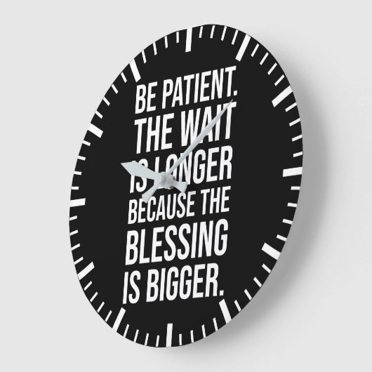 Be Patent – 成功のハッスルジムやる気を起こさせる ラージ壁時計 (傾斜)