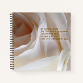 Be Patientハート-バラ ノートブック