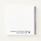 Be Patientハート-バラ ノートブック (裏面)