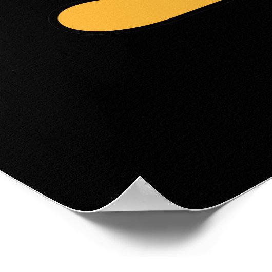 Be Paw-someキャットおもしろいプ素晴らしンDark BG ポスター (角)