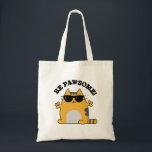 Be Paw-some Funny Awesome Cat Pun トートバッグ<br><div class="desc">Be Paw-some Funny Awesome Cat Pun features a cute cat looking really awesome in his sunglasses. Perfect pun gift for family and friends who love cute awesome cat puns.</div>