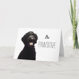 Be Pawsitive - Labradoodle カード