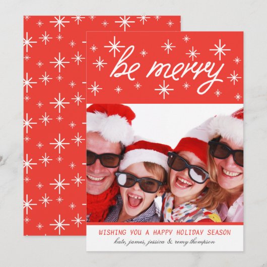 Be Photo メリー Christmas Card シーズンカード (正面/裏面)
