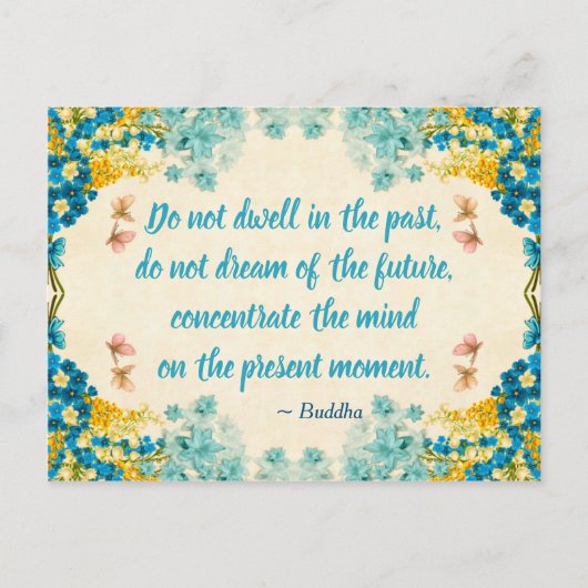 Be presentはがき – ブッダ引用文 ポストカード (正面)