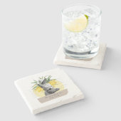 "Be present in the now" coaster ストーンコースター (横)