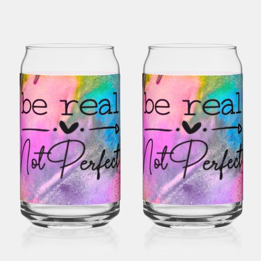 Be Real Not Perfect ガラス缶 (裏面)