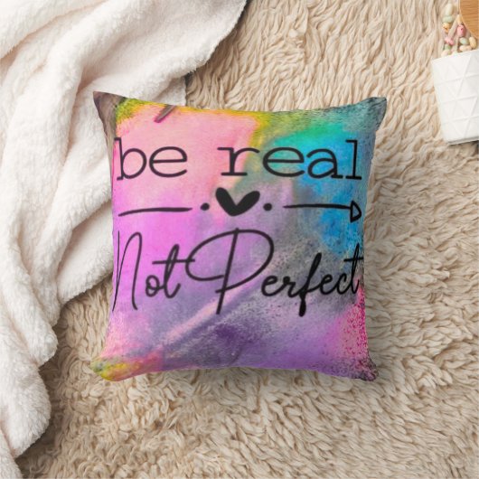 Be Real Not Perfect クッション (ブランケット)