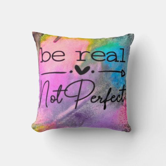 Be Real Not Perfect クッション (正面)