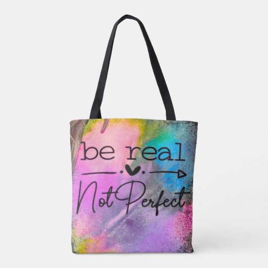 Be Real Not Perfect トートバッグ (裏面)