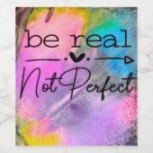 Be Real Not Perfect ワインラベル (シングルラベル)