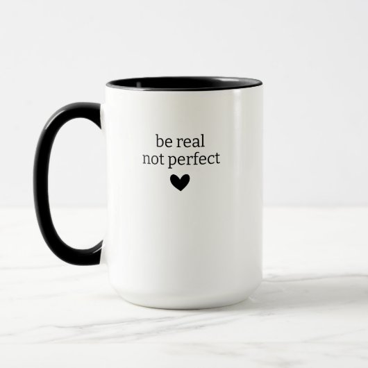 Be Real not Perfect, Custom mental health gifts, P マグカップ (左)