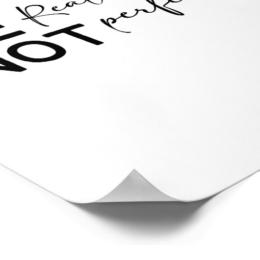 Be Real Not Perfect - Minimalist Motivational  ポスター (角)