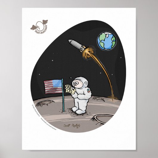 Be Right Backプリント ポスター (正面)