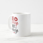 Be Savage Not Average コーヒーマグカップ (正面左)