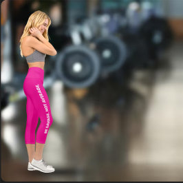 Be Savage Not Average Exercise カプリレギンス