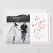 Be Scriptメリーファミニマルミリ休日フォトカード シーズンカード (正面)