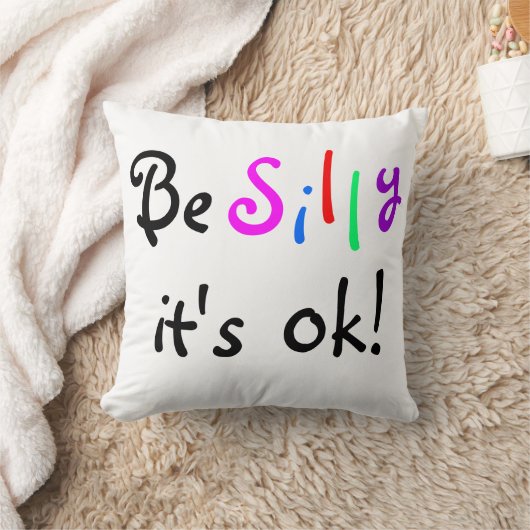 Be Silly It's ok-American MoJo Pillow クッション (ブランケット)