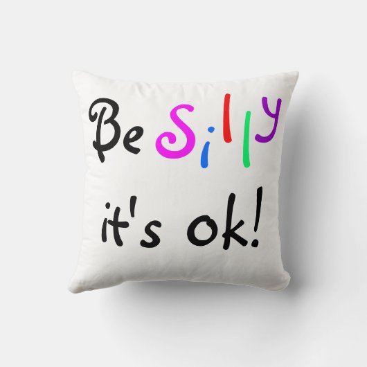 Be Silly It's ok-American MoJo Pillow クッション (裏面)