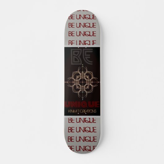 Be Skateboardユニークデッキ7 3/4" スケートボード (正面)