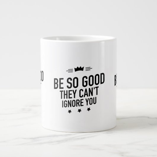 Be so good black ジャンボコーヒーマグカップ (正面)