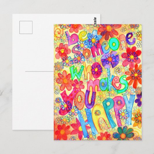 be someone who makes you happy ポストカード (正面/裏面)