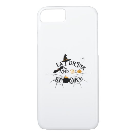 Be Spooky -Eat Drink And Be Scary Case-Mate iPhoneケース (裏面)