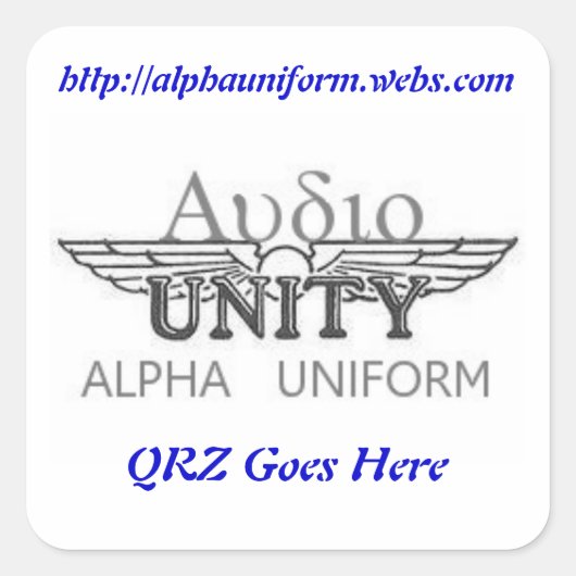 Be Square AUステッカー スクエアシール (正面)