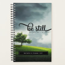 'Be Still'バイブル引用文5.5 x 8.5