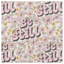 Be Still -レトロフローラ聖なる書物、 経典（ピンク&ホワイト）