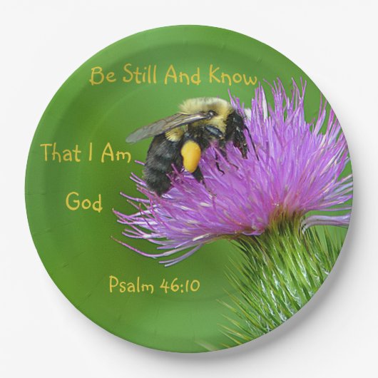 Be Still(昆虫)マルハナバチ ペーパープレート (正面)