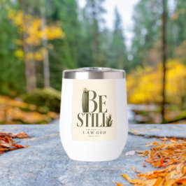 BE STILL | 詩篇 46:10 | あたたかなクリーム色