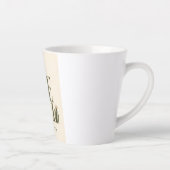 BE STILL | 詩篇 46:10 | あたたかなクリーム色 カフェラテマグ (右)